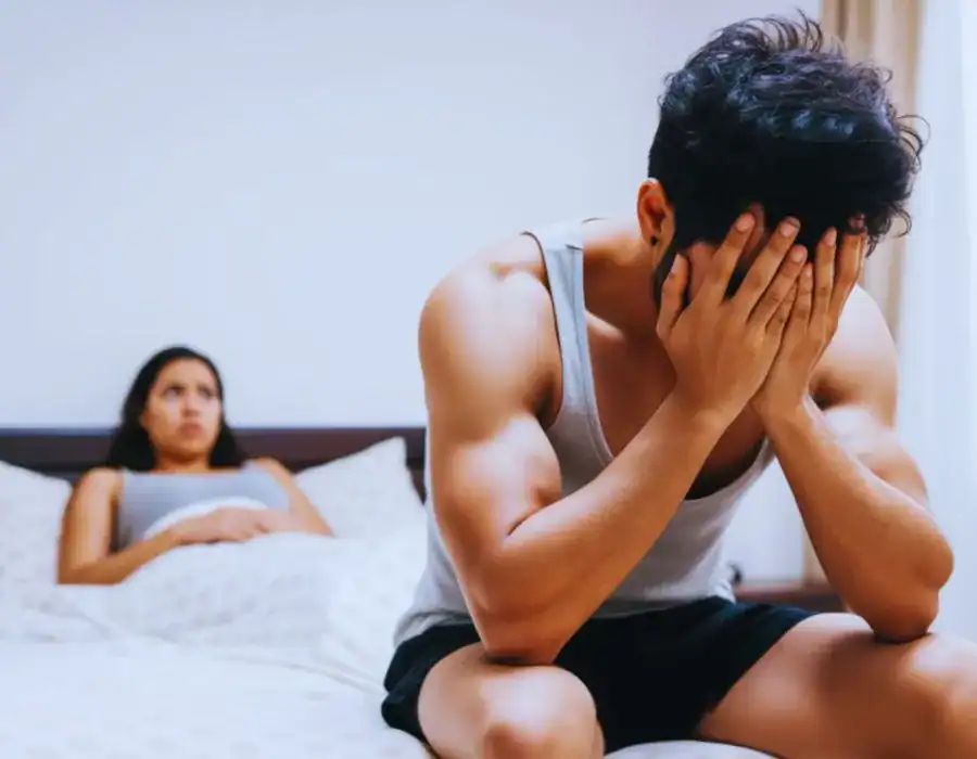 Image of upset man in need of erectile dysfunction treatment Basingstoke